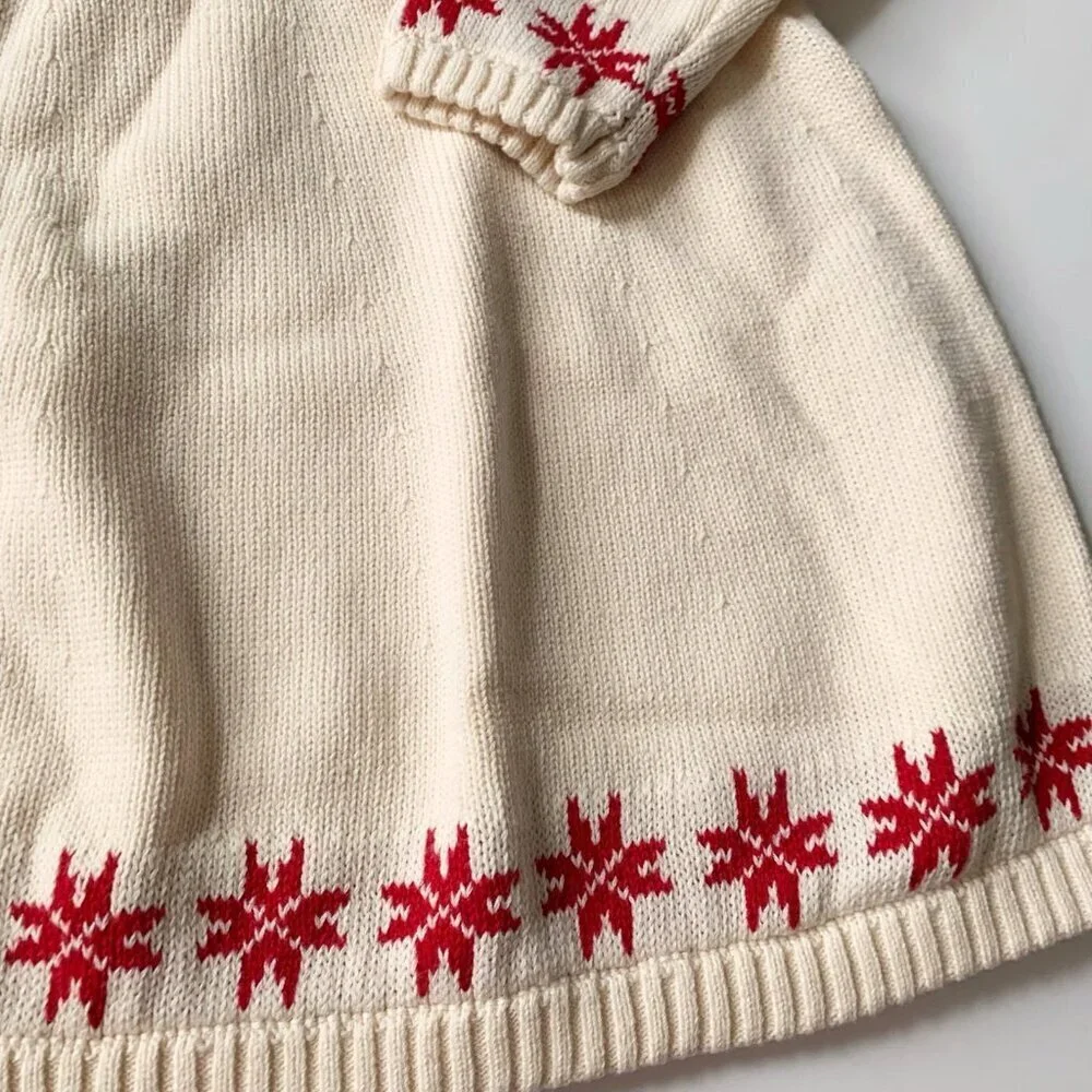 NEW Hanna Andersson Girl Fairisle Sweater Dress 6-7 years